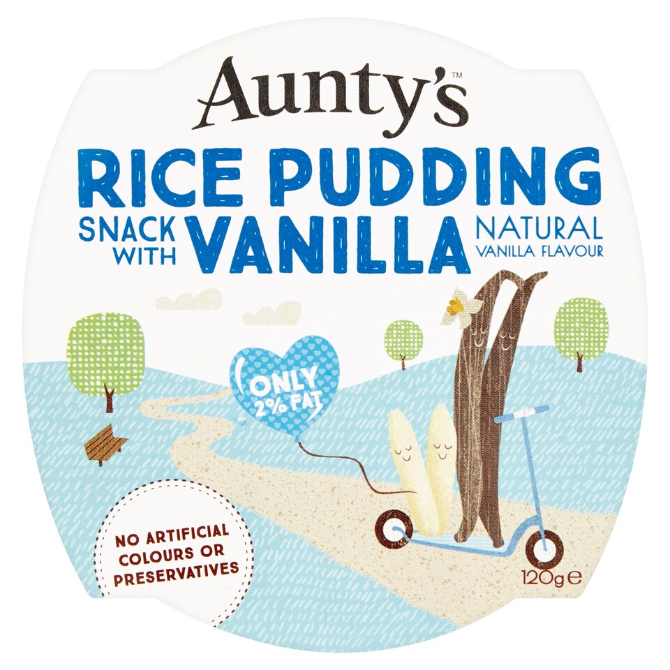 Auntys Vanilla Rice Pudding 120g