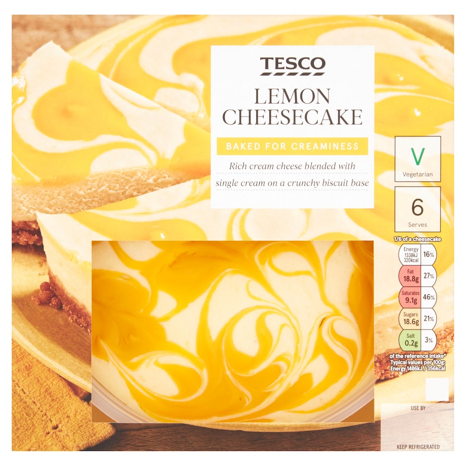 Tesco Lemon Cheesecake 540G