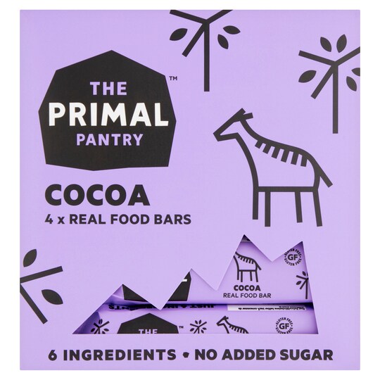 Primal Pantry Cocoa Fruit & Seed Bar Multipack 4X30g