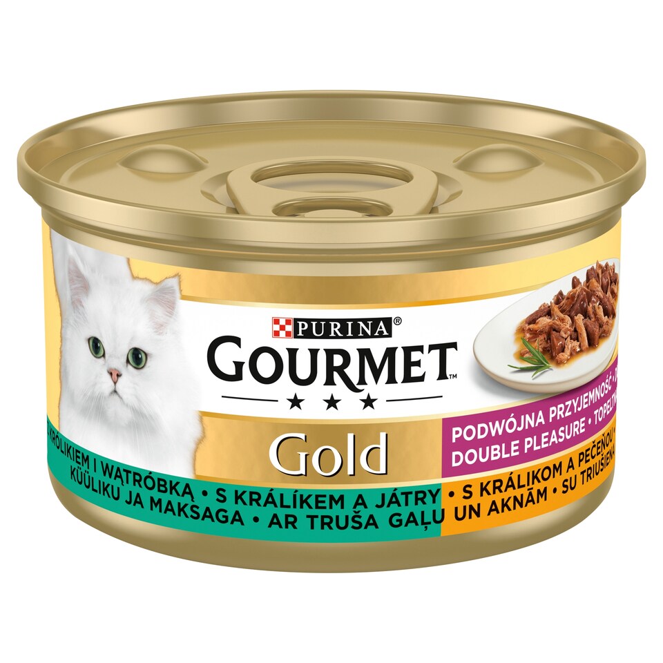 GOURMET Gold Double Pleasure with Rabbit and Liver 85g