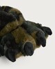 image 3 of F&F Boys Furry Textured Novelty Claw Slippers in Multi