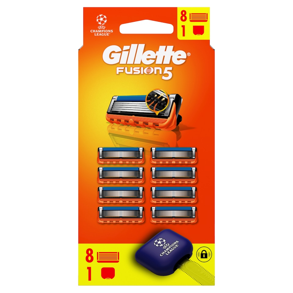image 1 of Gillette Fusion5 Náhradné Holiace Hlavice pre Mužov, 8 Náhradné Holiace Hlavice