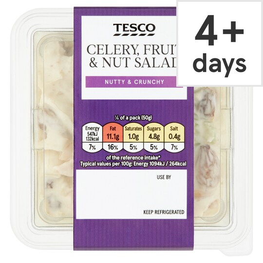 Tesco Celery Fruit Nut Salad 300G Tesco Groceries