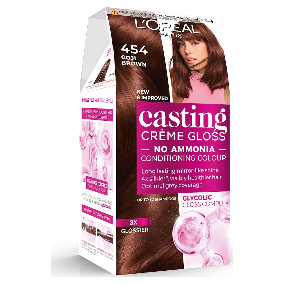 image 1 of L'Oreal Paris Casting Creme Gloss 454 Chocolate Brownie Semi-Permanent Hair Dye