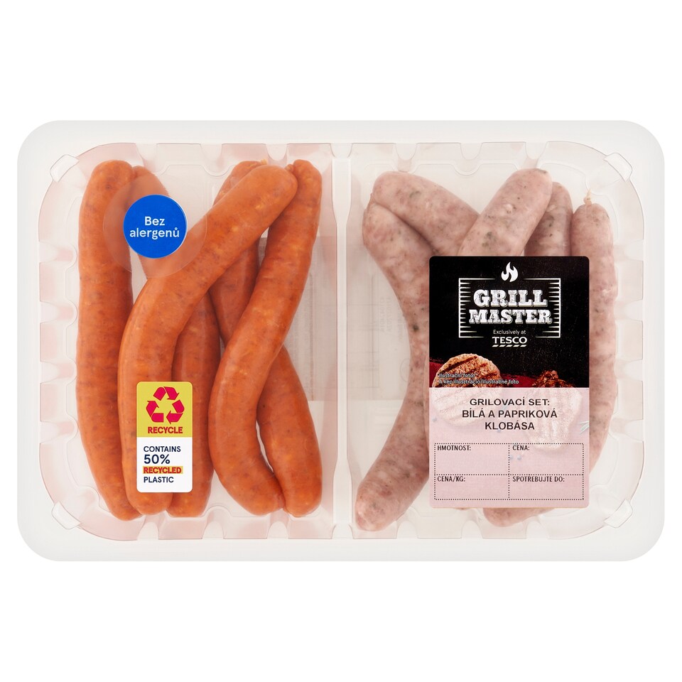Tesco Grill Master Grilling Set White and Pepper Sausage 0.500kg
