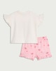 image 2 of Disney Moana Pure Cotton Short Pyjama Set in Pink