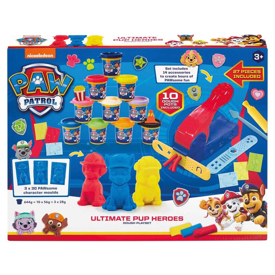 image 1 of Nickelodeon Paw Patrol Ultimate Pup Heroes Dough Playset