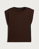 image 4 of F&F Pure Cotton Boxy Sleeveless Top in Chocolate