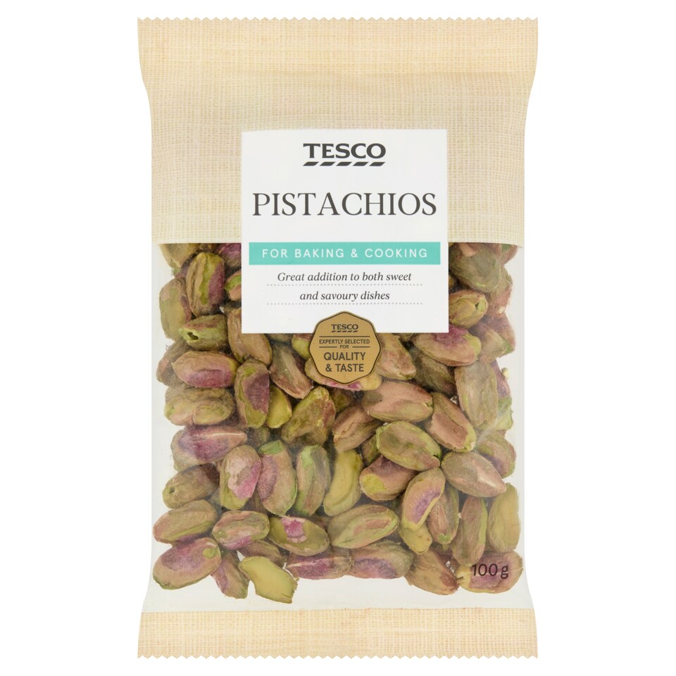 Tesco Pistácie jádra nepražená nesolená 100g