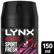 Lynx Recharge Sport Fresh 48h Deodorant Bodyspray 150ml