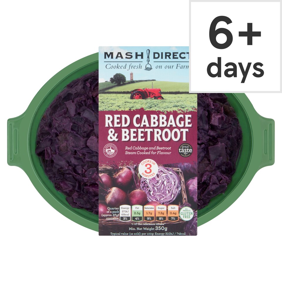 Mash Direct Red Cabbage And Beetroot 350G