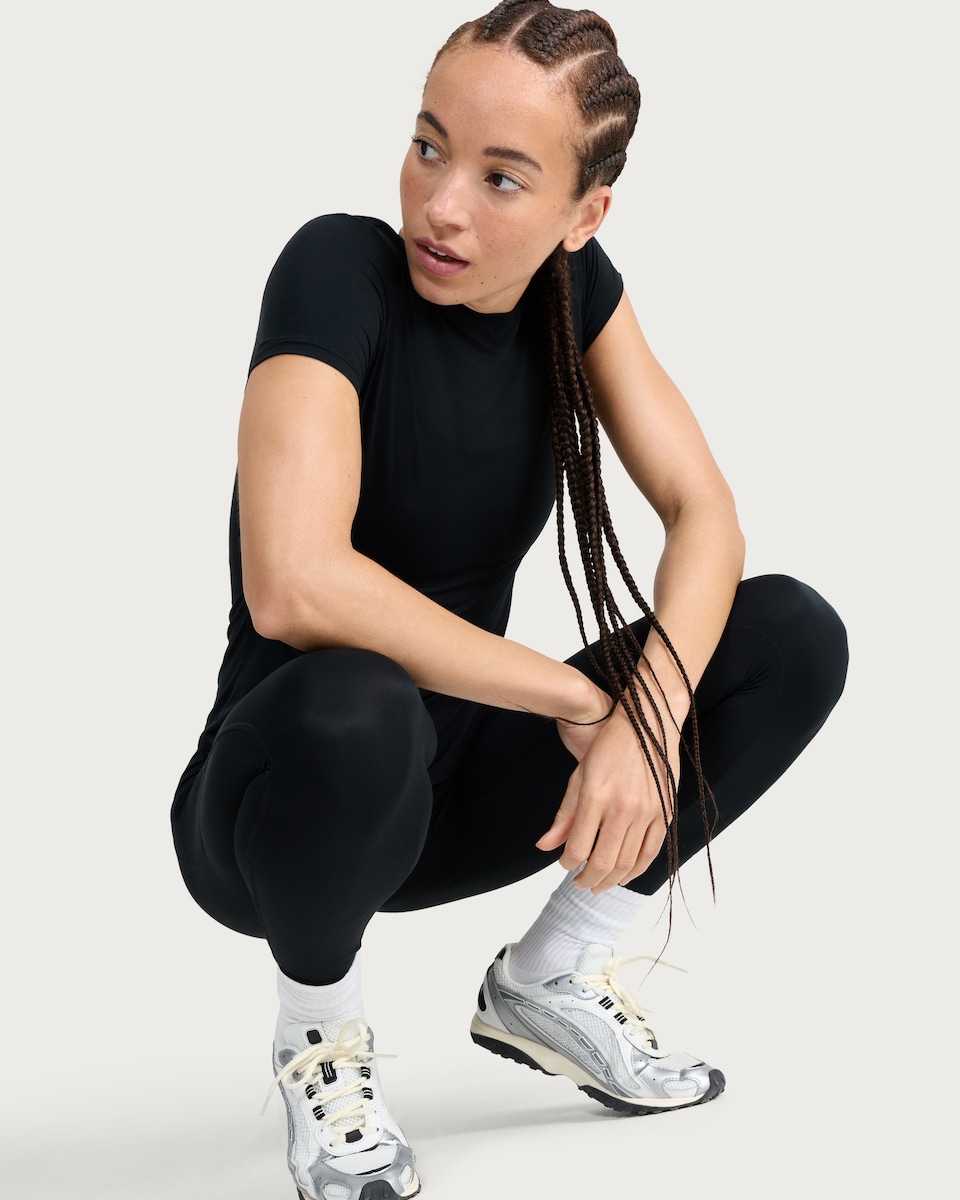 image 1 of F&F Active ULTRAMOVE Short Sleeved T-Shirt in Black