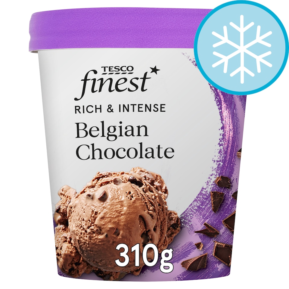 Tesco Finest Belgian Chocolate Ice Cream 480Ml
