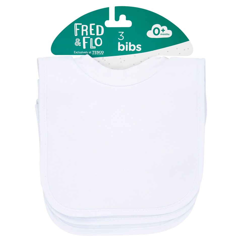 Fred & Flo Newborn Bibs 3 Pack