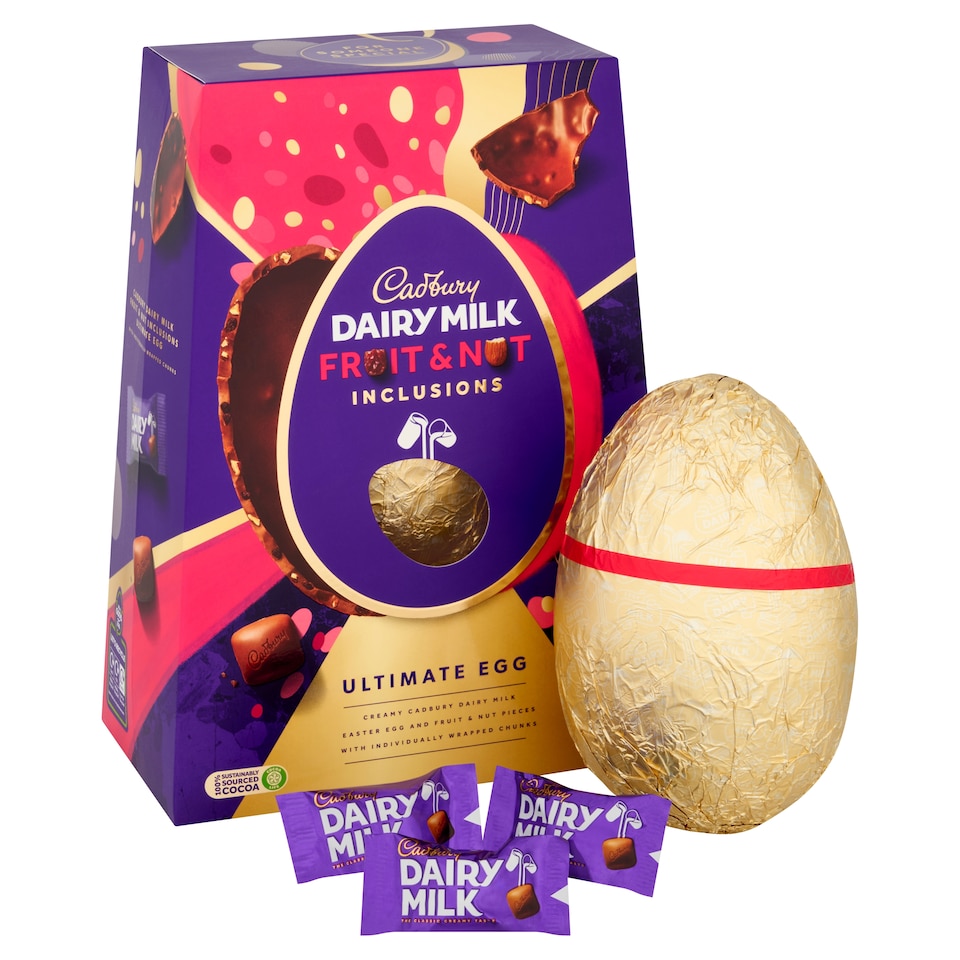 image 1 of Cadbury Dairy Milk Fruit And Nut Chocolate Easter Egg 400g