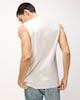 image 4 of Foo Fighters Pure Cotton Vest in Ecru