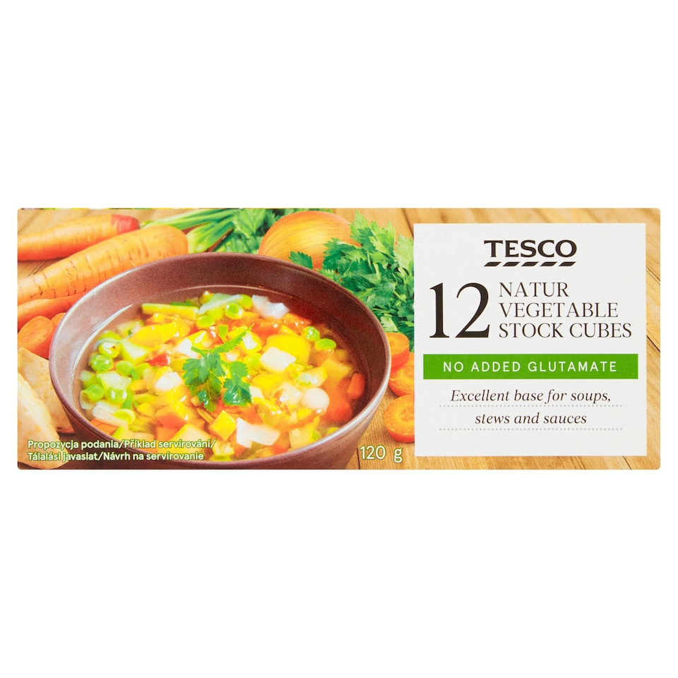 Tesco Natur Vegetable Stock Cubes 12 pcs 120 g