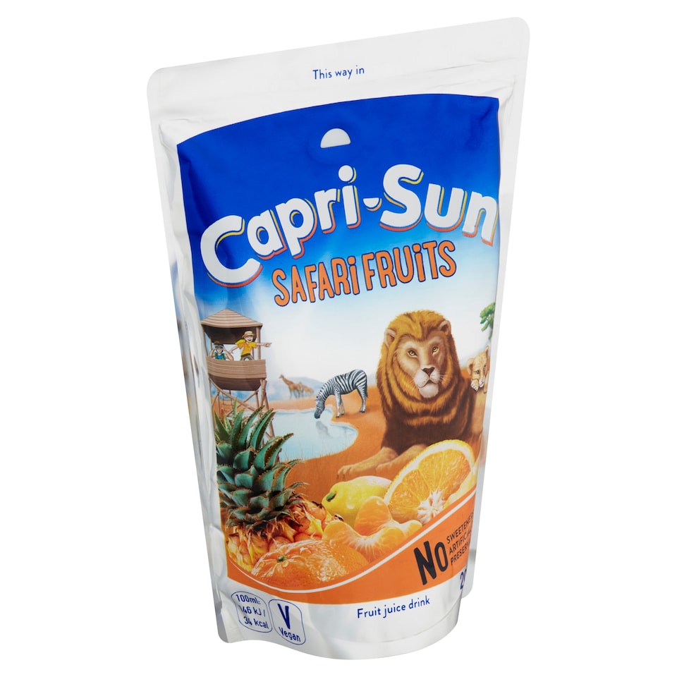 Obrázek 1 pro produkt Capri-Sun Safari Fruits nesycený nealkoholický ovocný nápoj 200ml