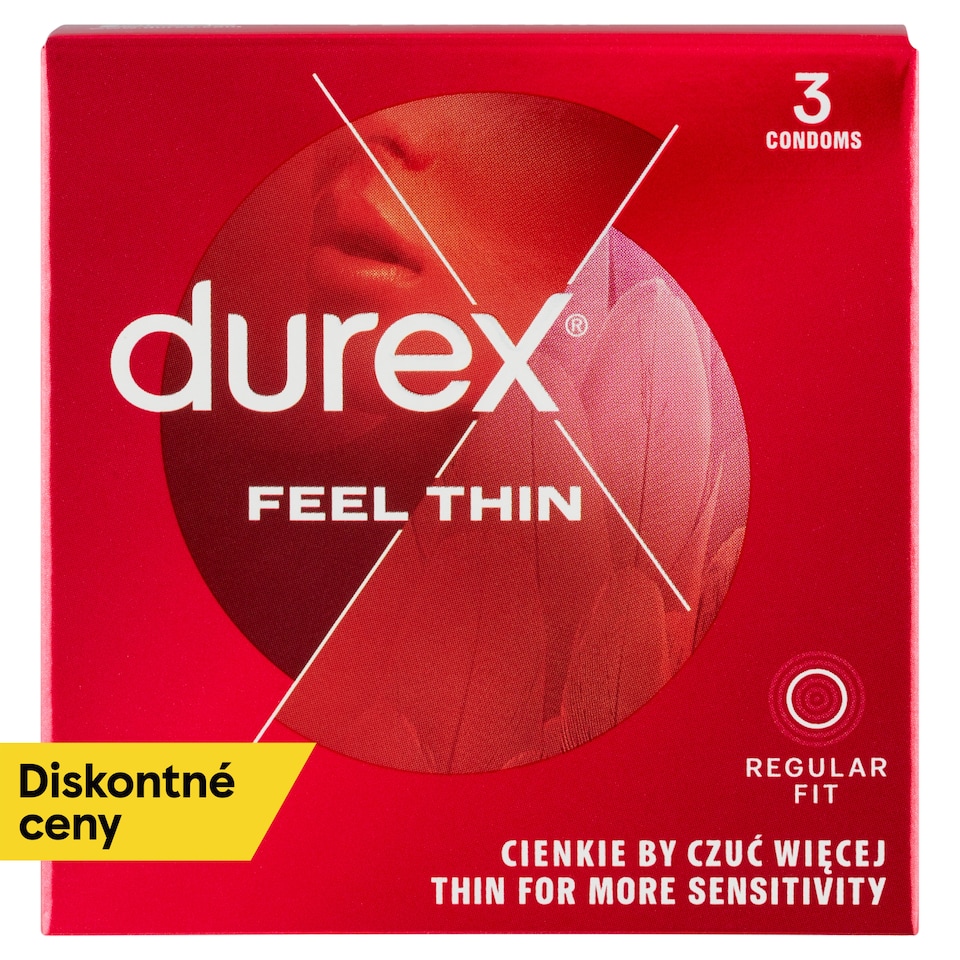 obrázok 1 z Durex Feel Thin prezervatívy 3 ks