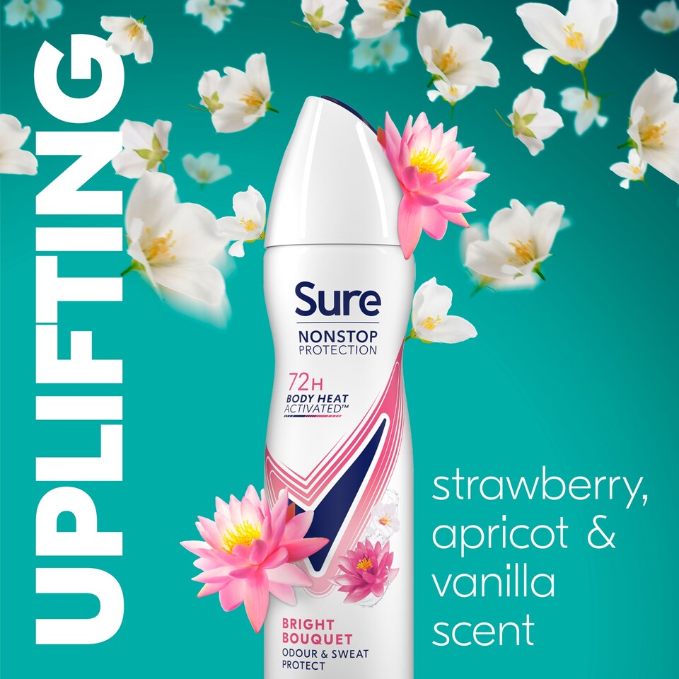 image 1 of Sure Women Bright Bouquet 72h Nonstop Protection Antiperspirant Deodorant 150ml