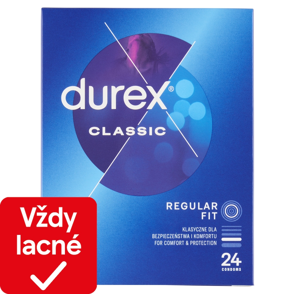 obrázok 1 z Durex Classic Regular Fit prezervatívy 24 ks