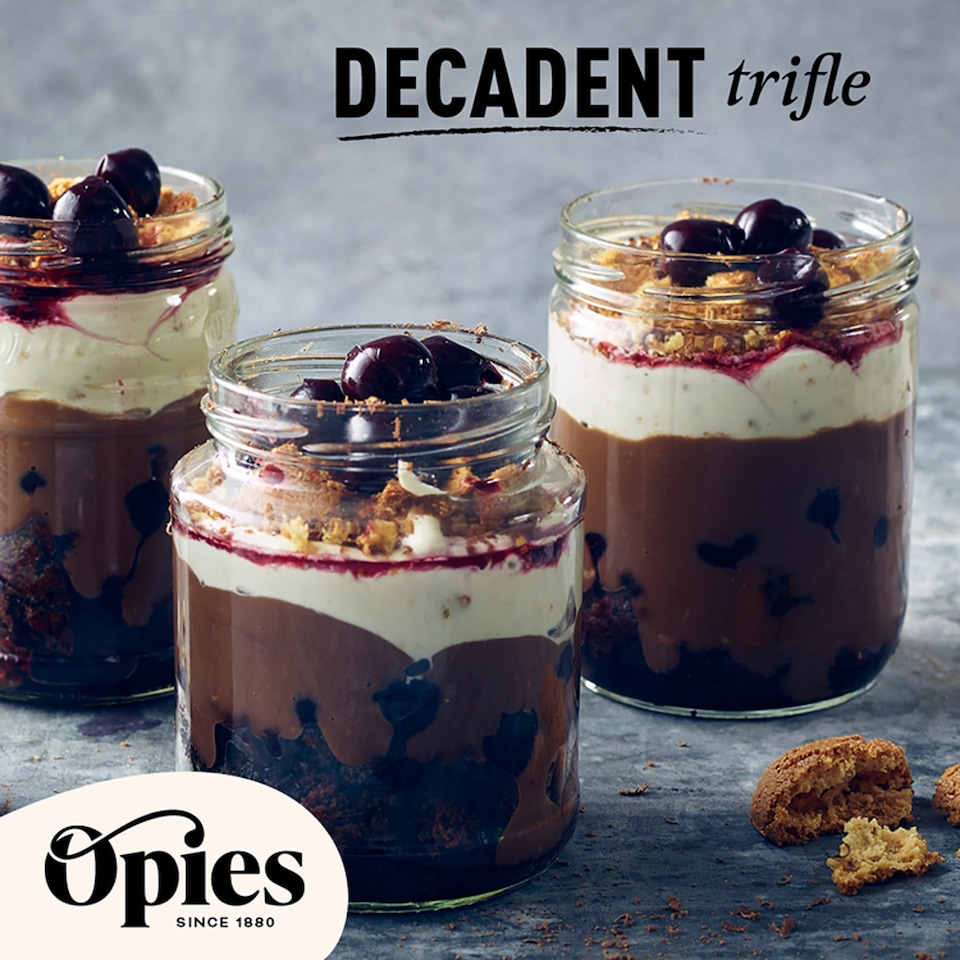 image 1 of Opies Black Cherries With Kirsch 370G