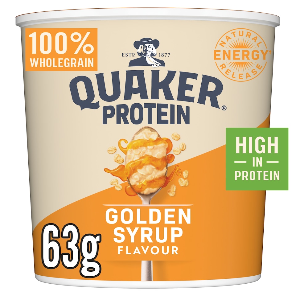 image 1 of Quaker Protein Oat So Simple Golden Syrup Porridge Pot 63g