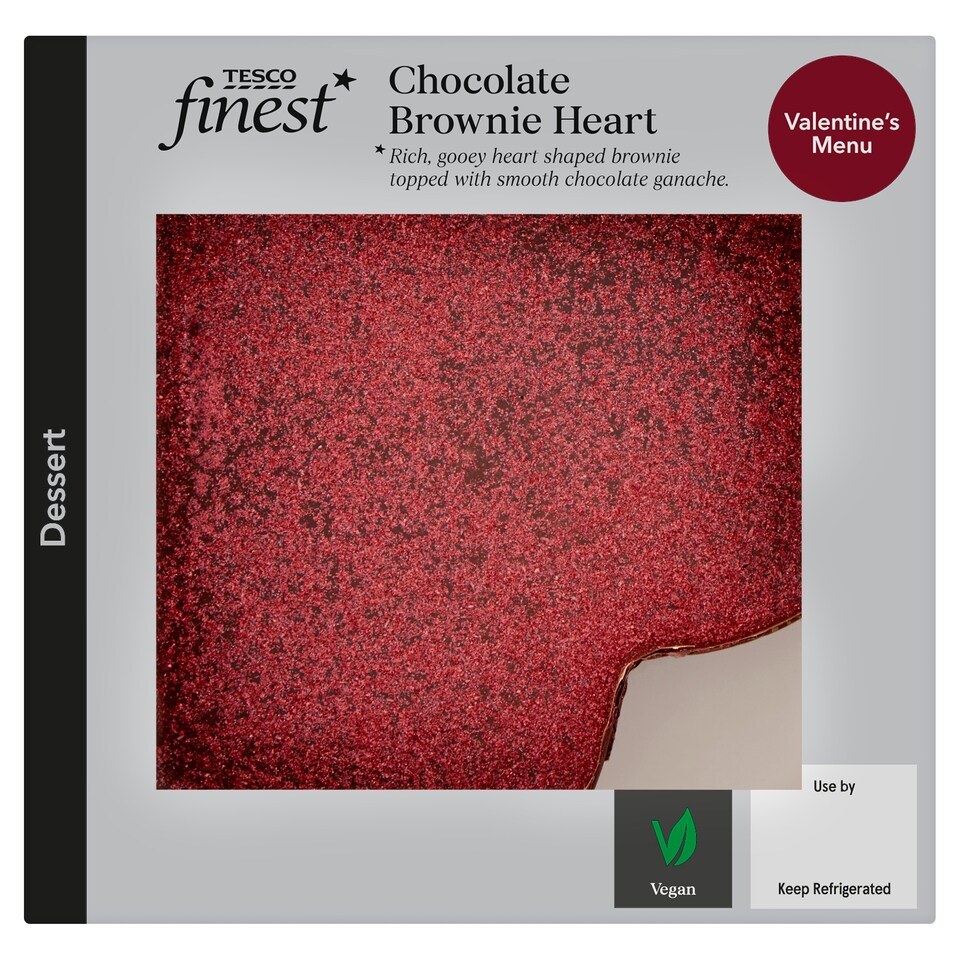 Tesco Finest Chocolate Brownie Heart 220G