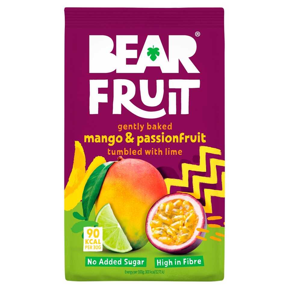 BEAR Fruit Dried Mango & Passion Fruit 85g