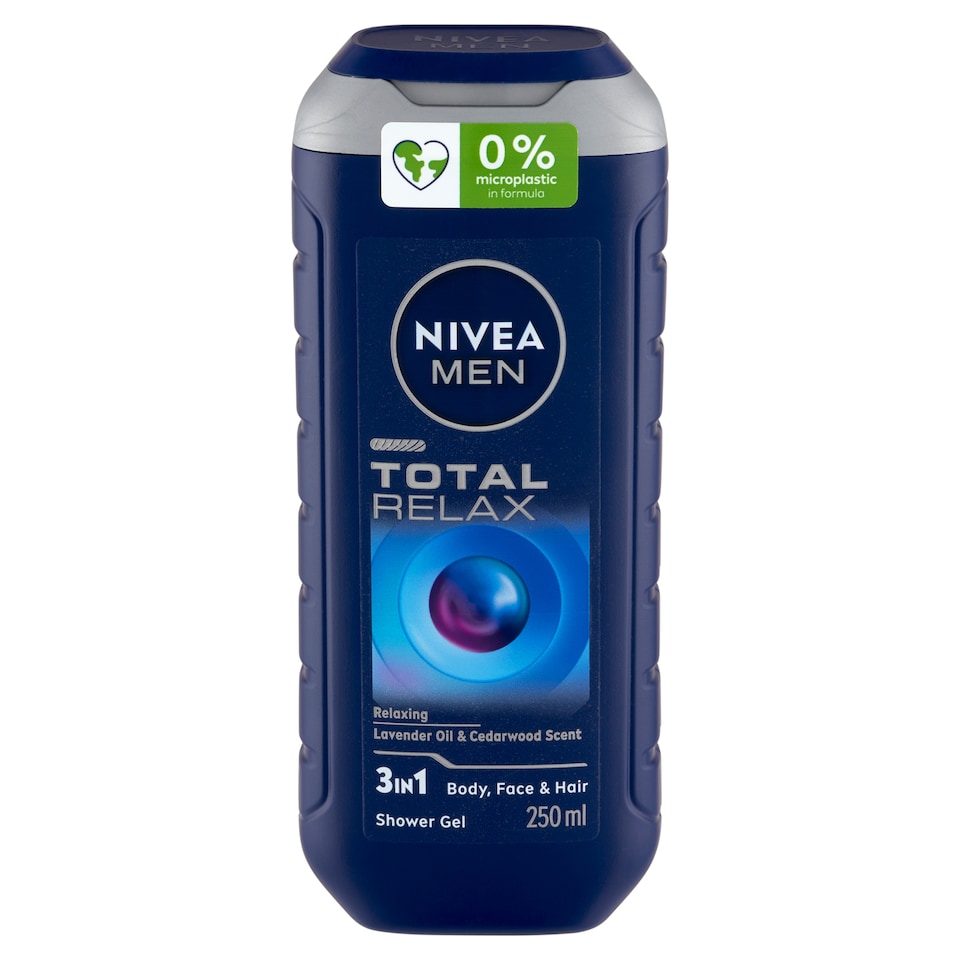 NIVEA MEN Total Relax 3 az 1-ben tusfürdő testre, arcra, hajra 250 ml  1. kép
