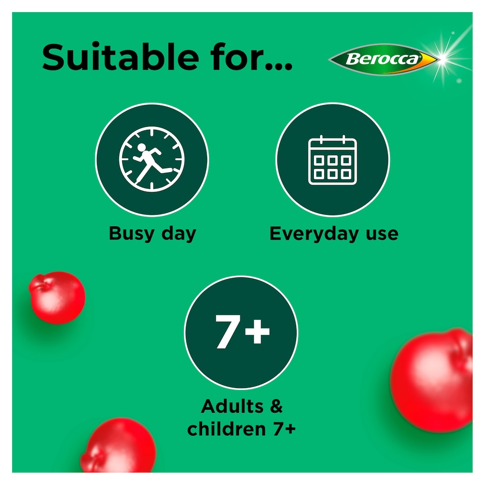 image 1 of Berocca Multi-Action Vitamin C Gummies - Cherry Flavour 60s
