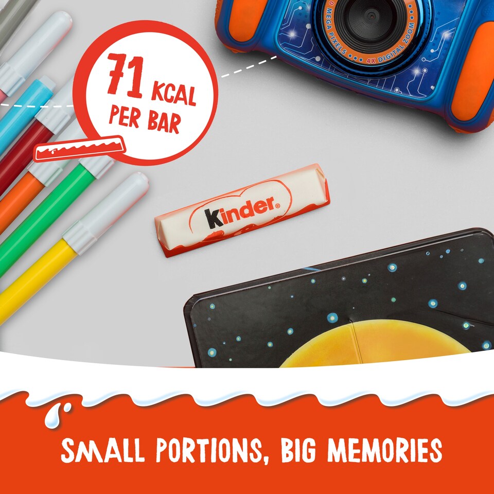 image 1 of Kinder Chocolate Snackbar 2 X 21G