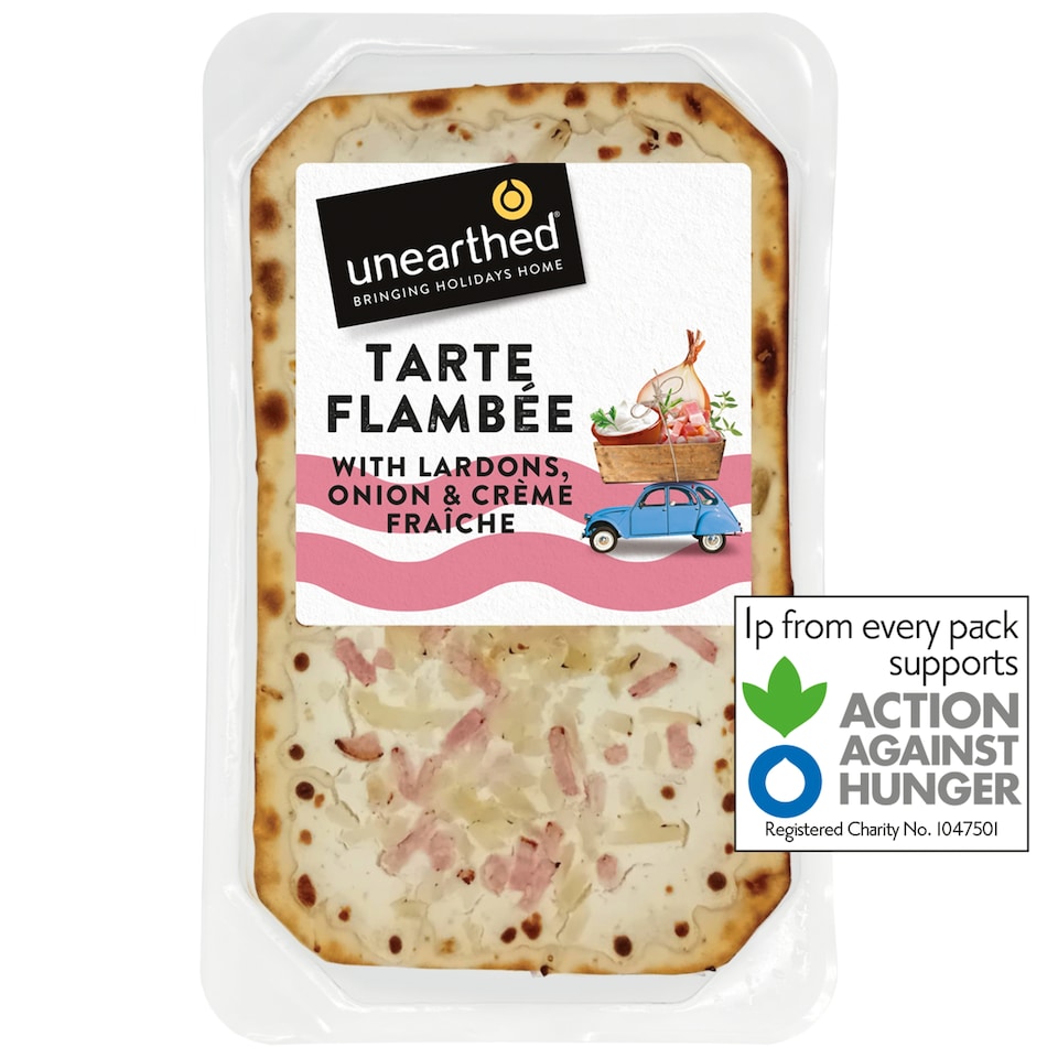 Unearthed Tarte Flambee with Lardons, Onion & Creme Fraiche 180g