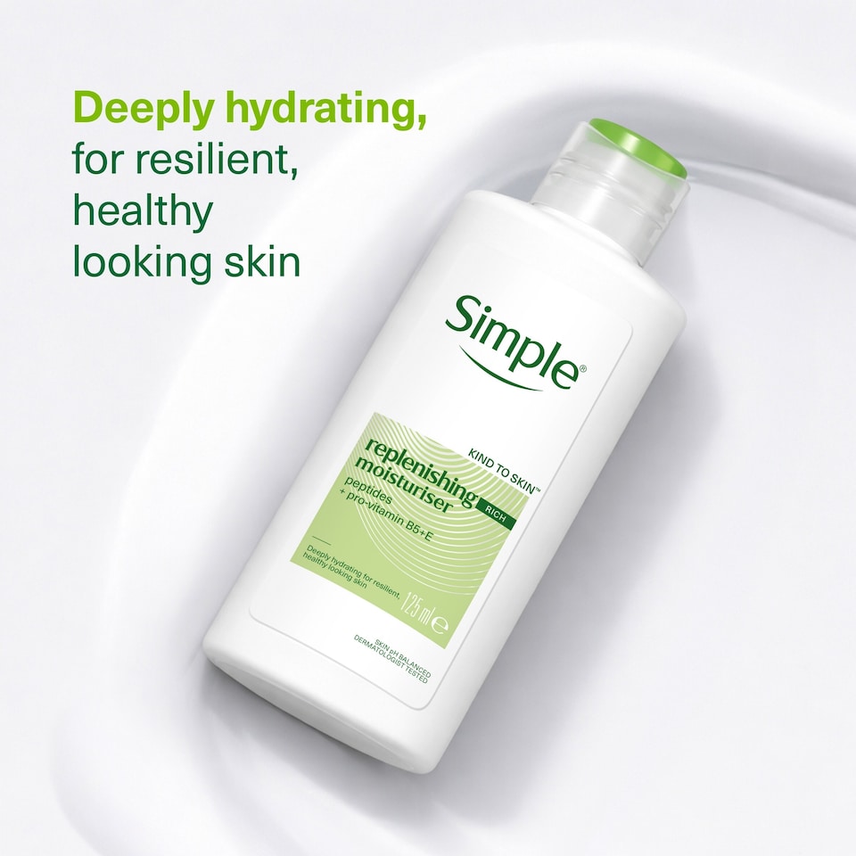 image 1 of Simple Kind To Skin Replenishing Rich Moisturiser 125Ml