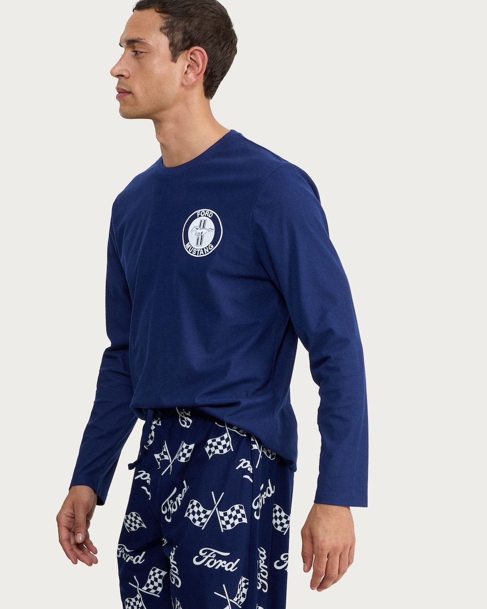 image 1 of Ford Mustang Pyjama Set in Multi