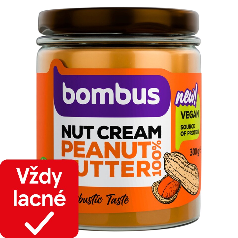 BOMBUS Nut Cream Peanut 100 % 300 g