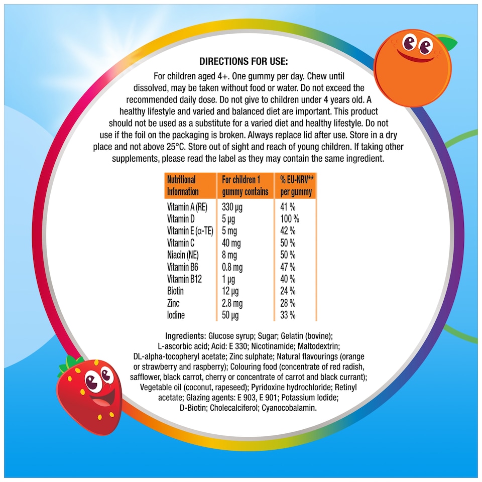 image 1 of Centrum Kids Multigummies Orange and Mixed Berry Gummies 30s