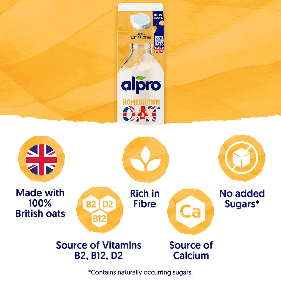 image 1 of Alpro Oat Original Chilled Dairy Free Drink 1L
