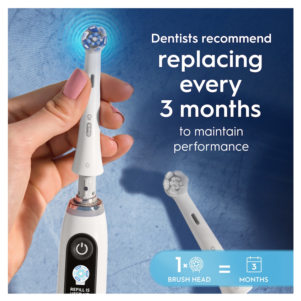 image 1 of Oral-B iO Ultimate Clean White Toothbrush Heads 2 Pack