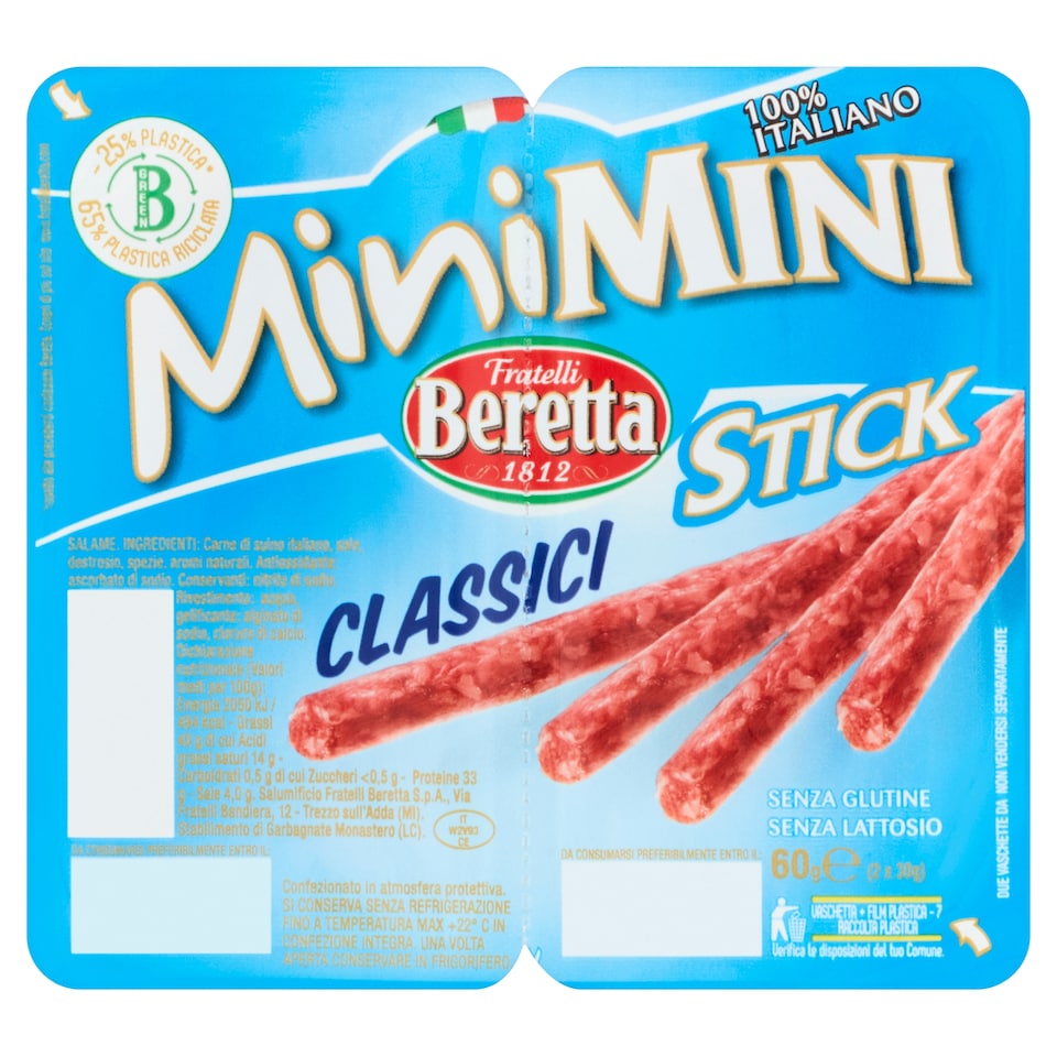 Beretta Salami Sticks 60G