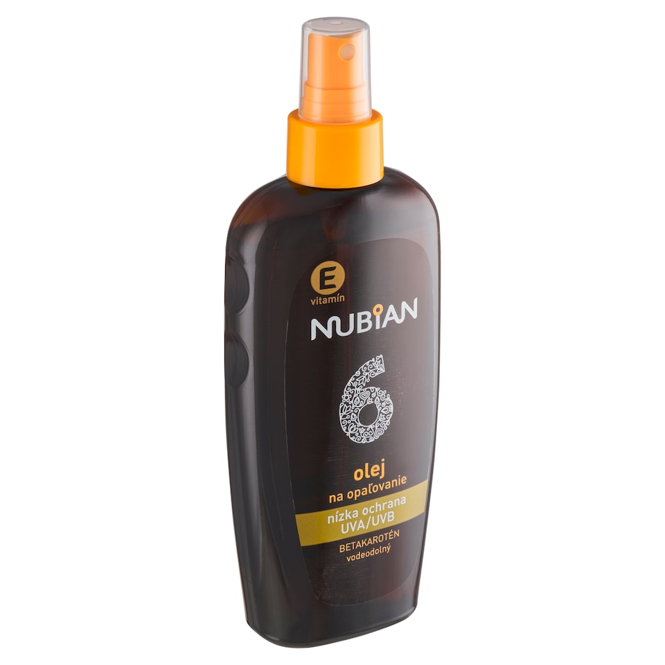 image 1 of Nubian Vodeodolný olej na opaľovanie s betakaroténom SPF 6 200 ml