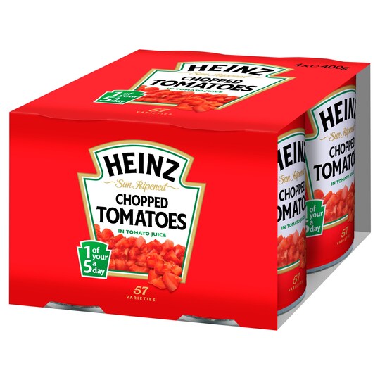 Heinz Chopped Tomatoes 4 X 400G Tesco Groceries