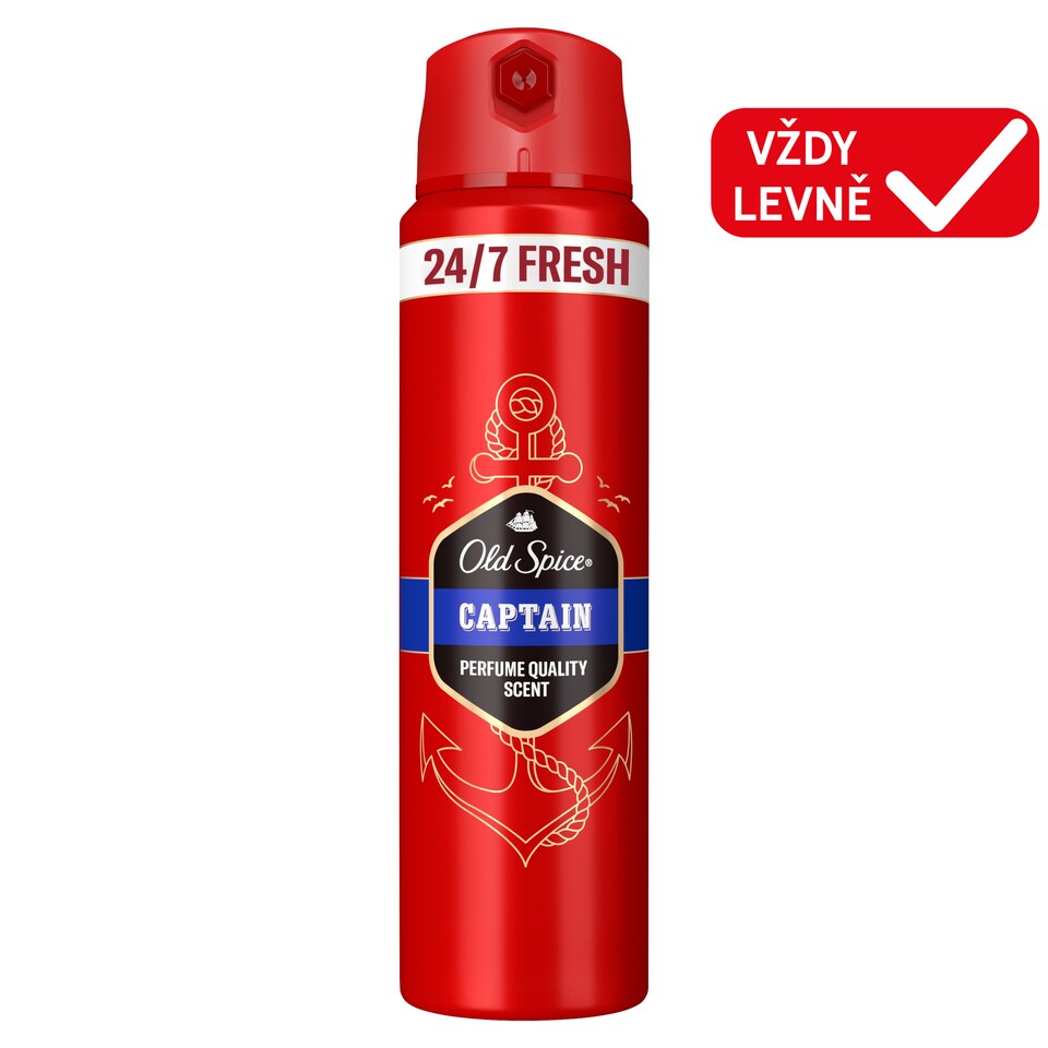 Old Spice Captain Tělový Deodorant Ve Spreji Pro Muže 150ml