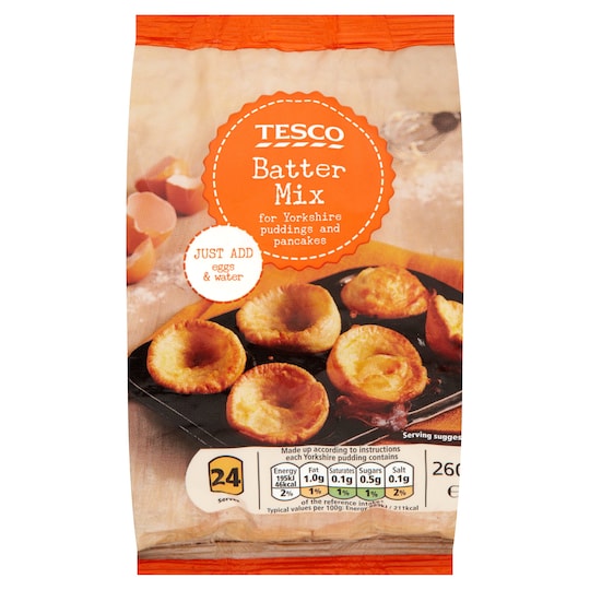 Tesco Batter Mix 260G Tesco Groceries
