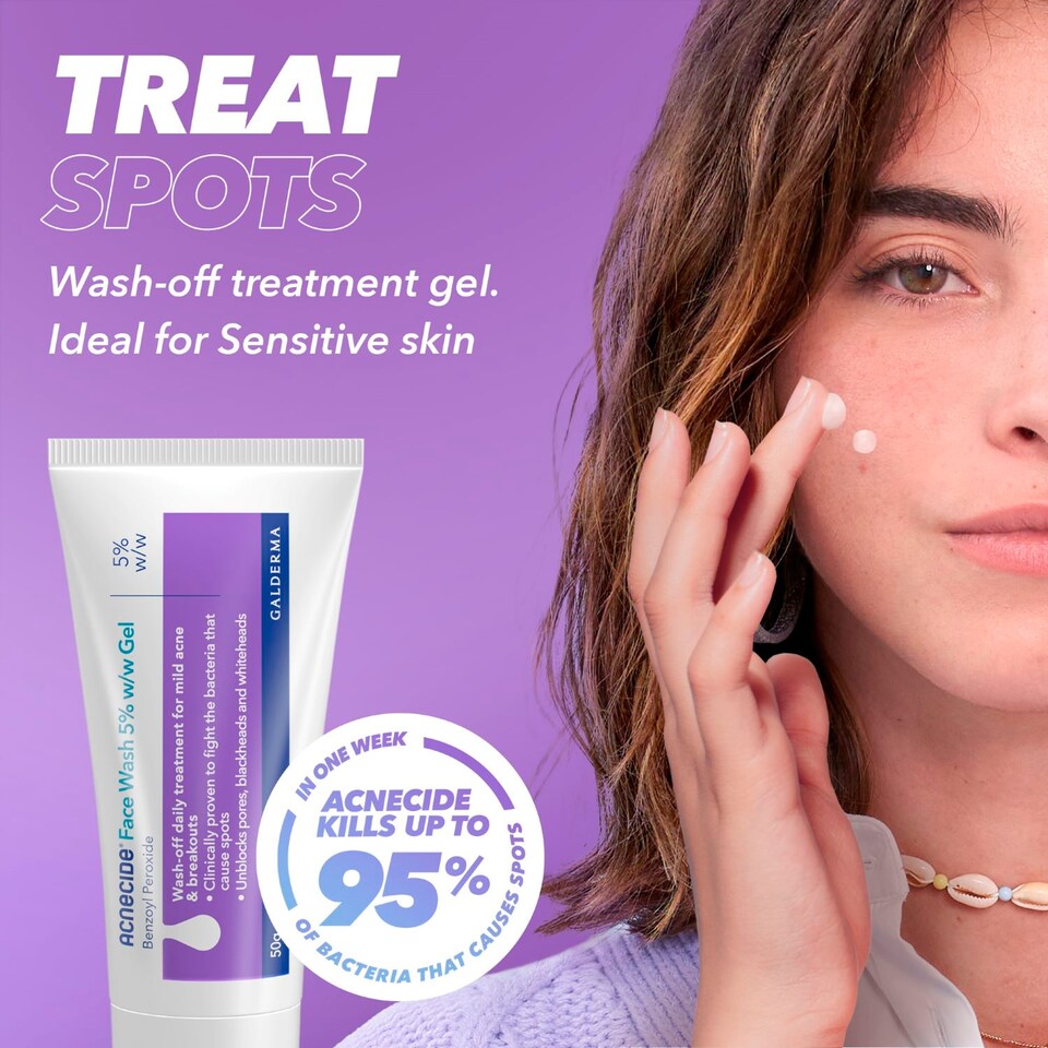 image 1 of Acnecide Face Wash Gel 50G