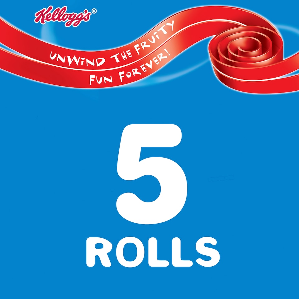 image 1 of Kellogg's Fruit Winders Strawberry Snack Rolls 5x17g