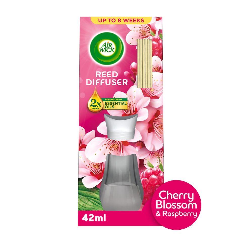 Air Wick Cherry Blossom and Raspberry Reed Diffuser 42ml