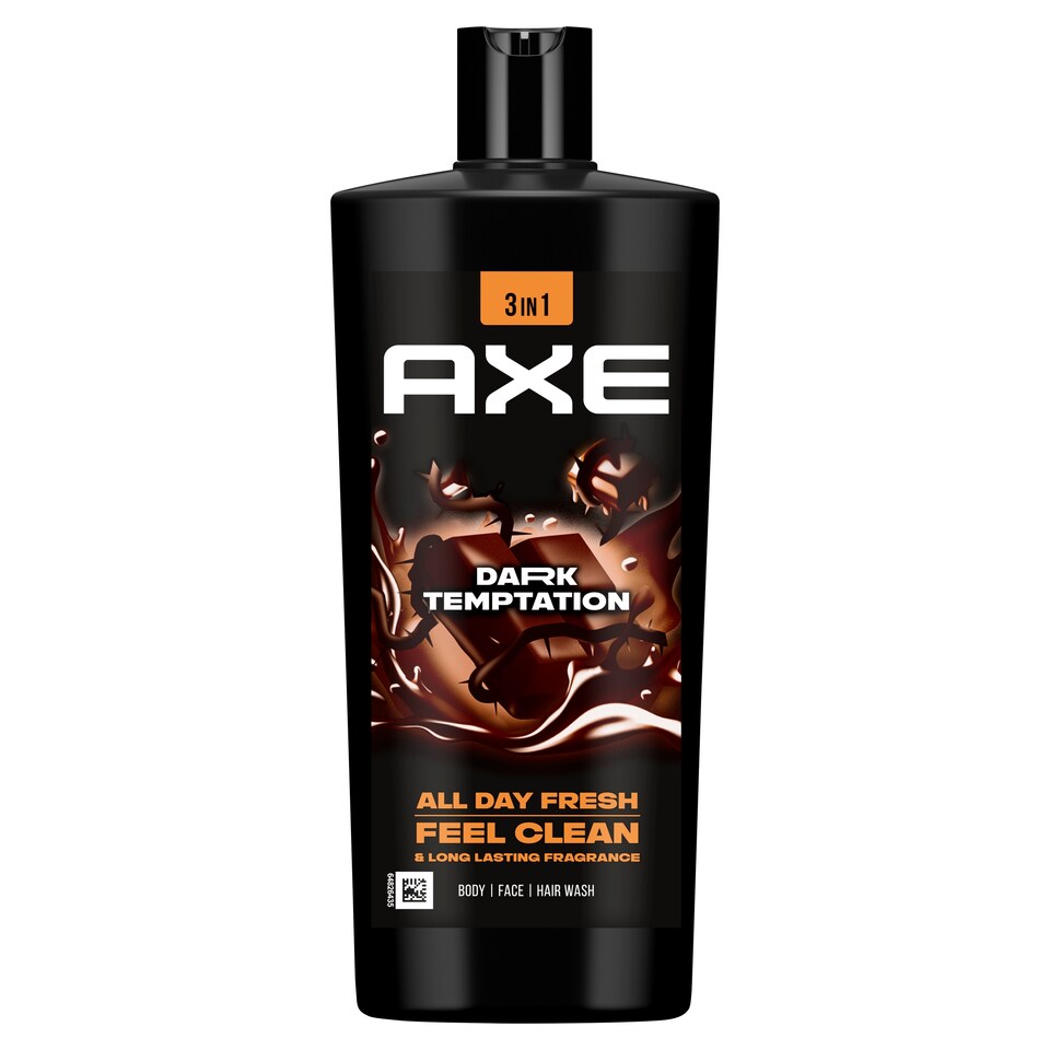 AXE Dark Temptation 3 in 1 Shower Gel for Body, Face, Hair 700 ml