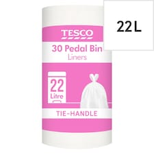 Tesco 30 Pedal Bin Liners 22L