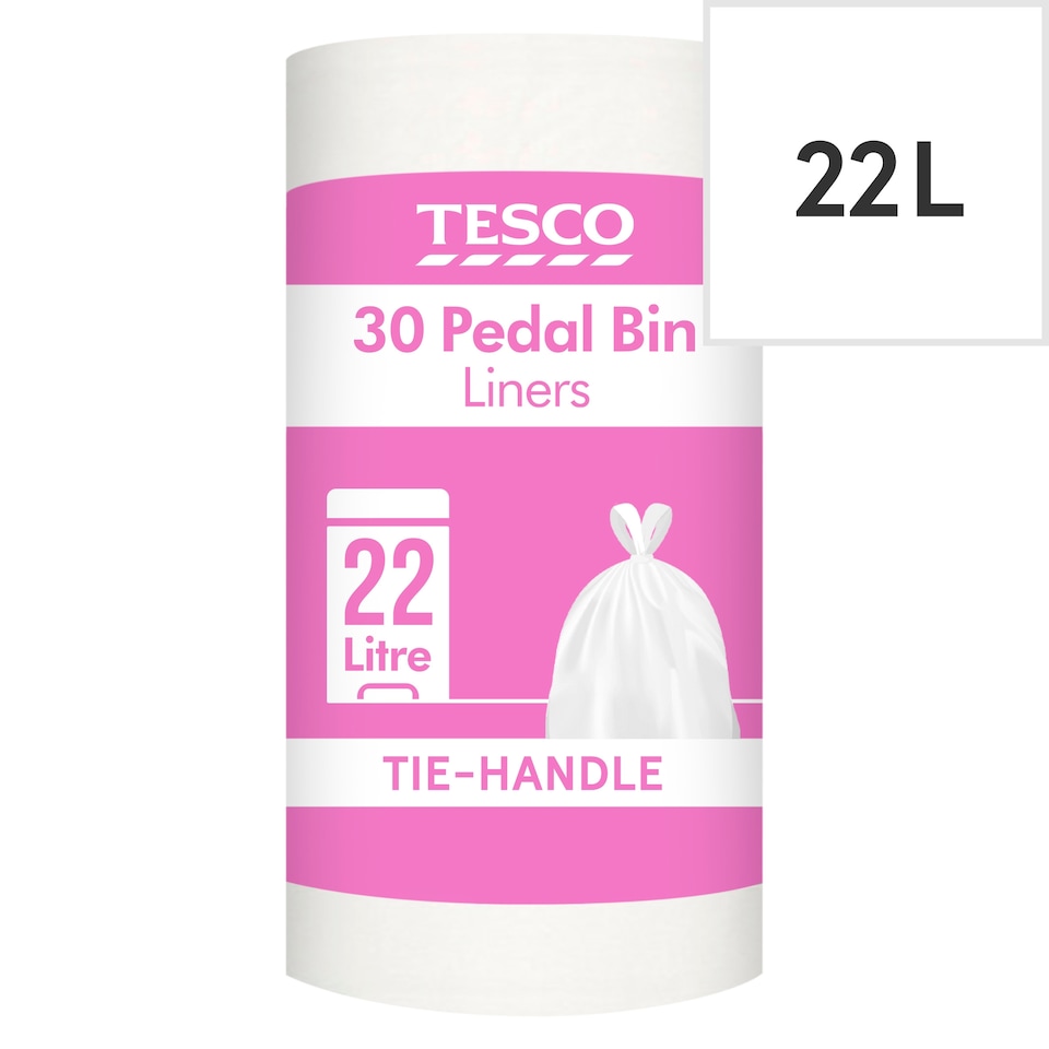 Tesco 30 Pedal Bin Liners 22L